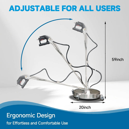 Professional 20inch surface cleaner for fast and uniform cleaning