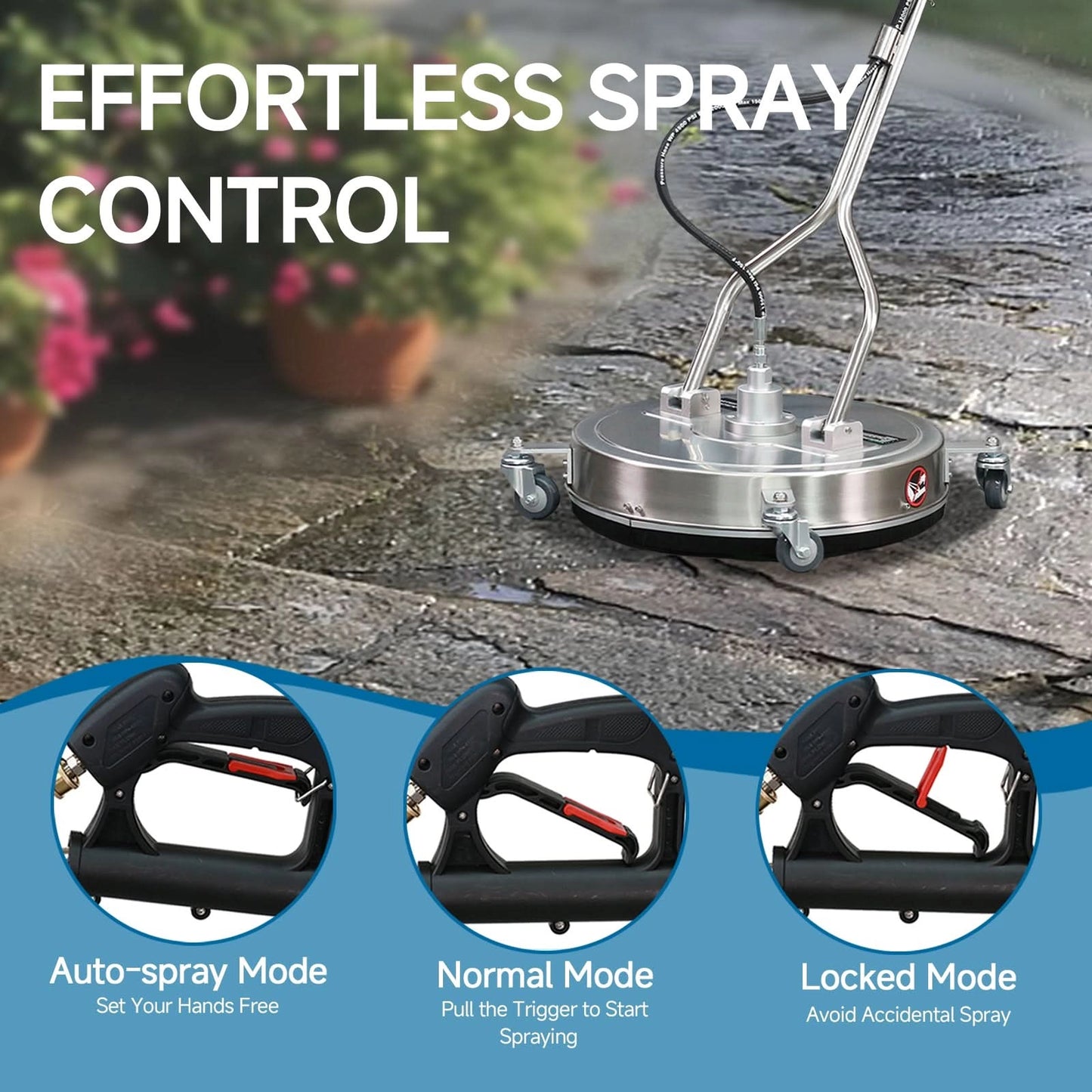 20-inch surface cleaner for efficient pressure washing
