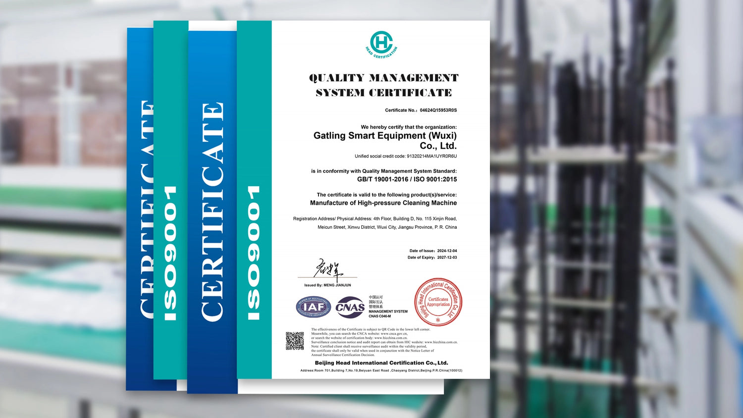 high-pressure washers certifications