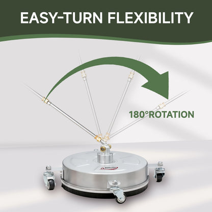 Compact 14-inch surface cleaner for commercial use