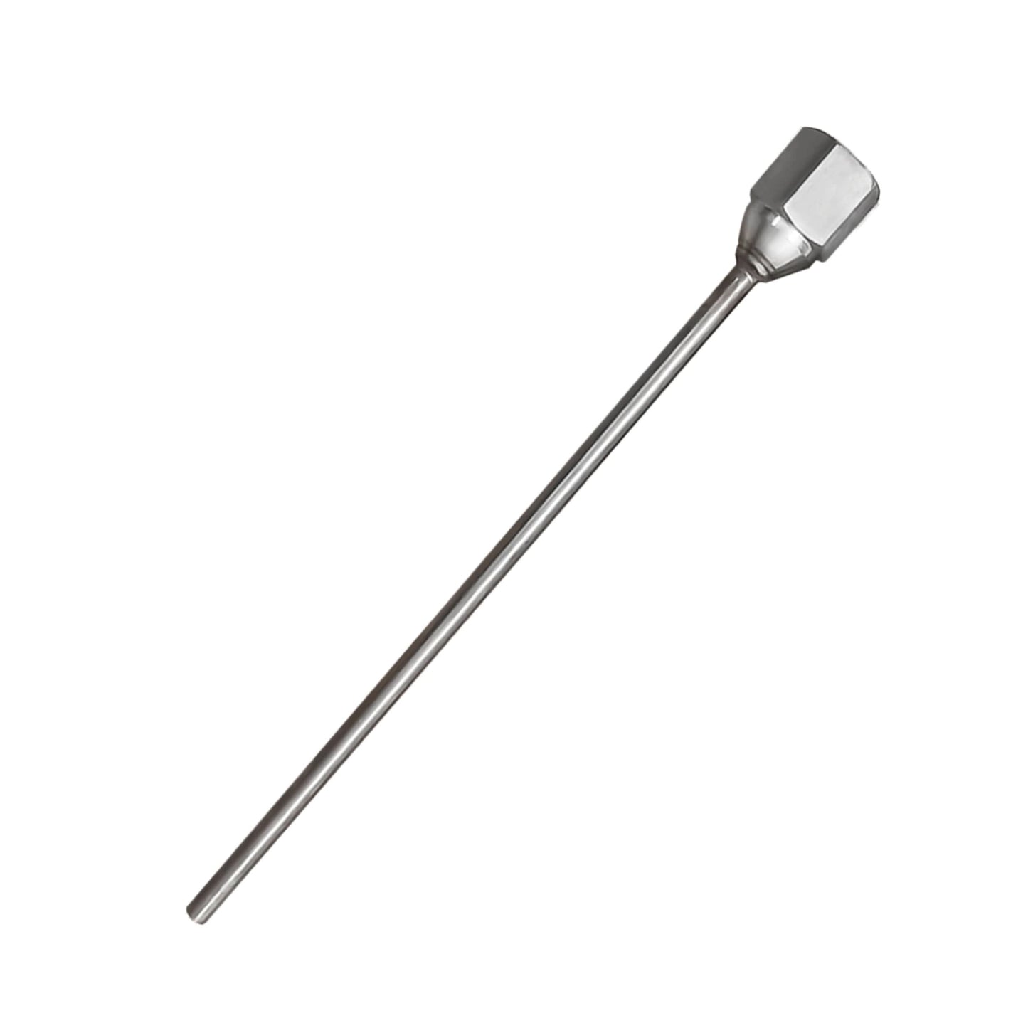 Round aluminum nozzle for dry ice blaster for focused and effective cleaning