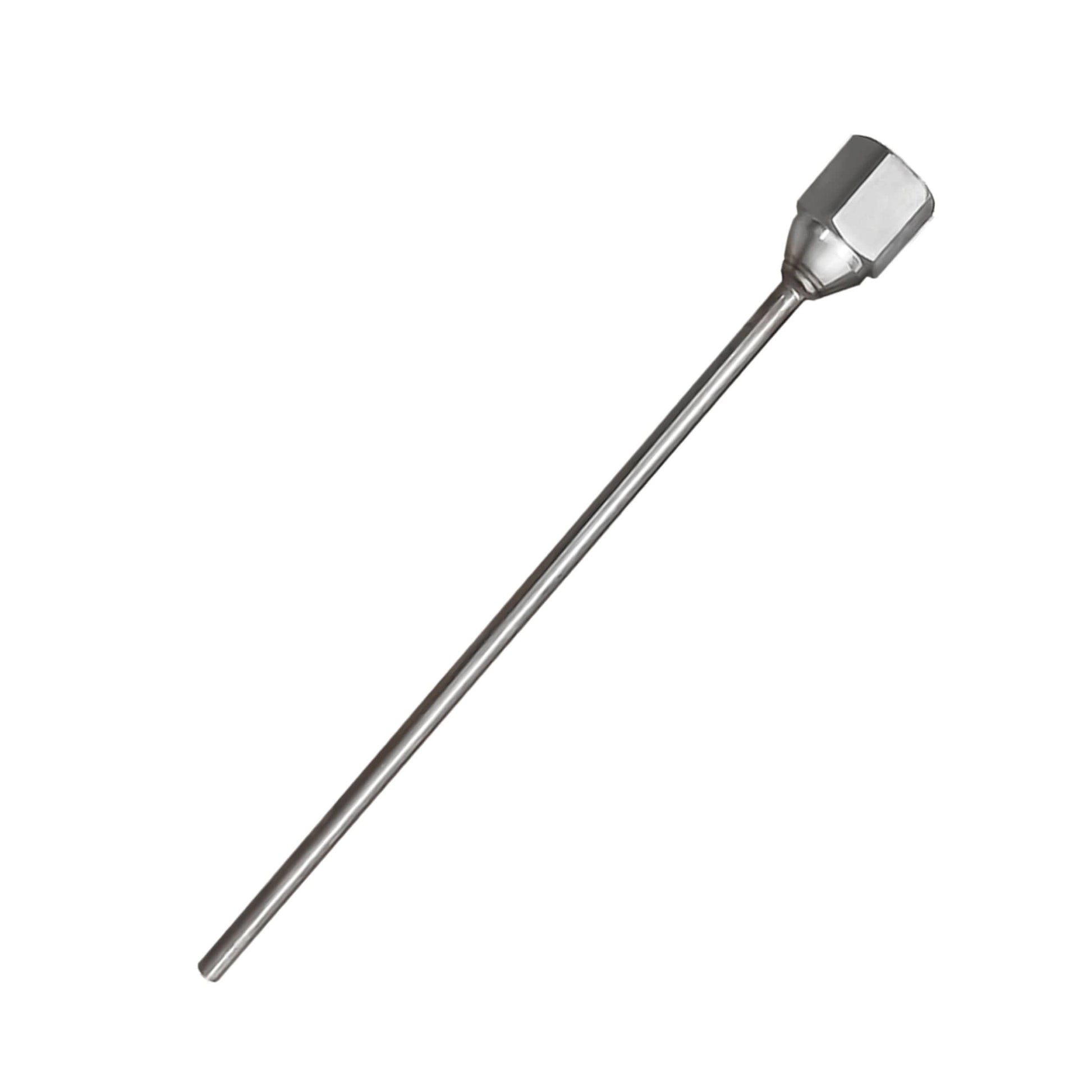 Round aluminum nozzle for dry ice blaster for focused and effective cleaning
